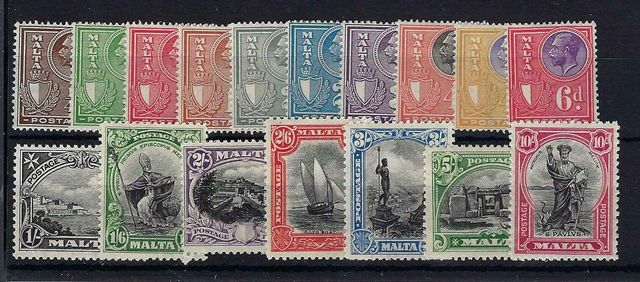 Image of Malta SG 157/72 LMM British Commonwealth Stamp